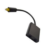 VIMVIP Toslink Digital Optical Fiber Optic Splitter 1 in 2 Out Audio Adapter Cable -Black N2