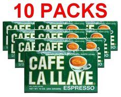 Cafe La Llave 10 PACK Cuban Espresso Ground Coffee 10 x 284 g