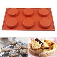 Silicone Cake Mould,DiDaDi 6-Cavity DIY Cake Baking Mould Silicone Mold for Making Delicate Chocolate Desserts... N3