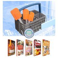 mKitchen Orange Soft Easy Flex Silicone Spatula Set of 3 - Heat Resistant Baking Supplies, Bakeware Set, Kitchen... N23