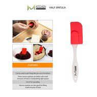 mKitchen Orange Soft Easy Flex Silicone Spatula Set of 3 - Heat Resistant Baking Supplies, Bakeware Set, Kitchen... N24