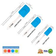 mKitchen Orange Soft Easy Flex Silicone Spatula Set of 3 - Heat Resistant Baking Supplies, Bakeware Set, Kitchen... N26