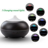 ATD Adjustable Mist Mode Aromatherapy Essential Oil Diffuser with 7 Color Ultrasonic Atomization Humidifier Black