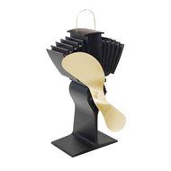 Ecofan Heat-powered Wood Stove Fan, GOLD ,175 CFM N2