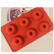 EVTECH(TM) whirlpool Style Silicone Gel Non Stick Cake Bread Mousse Biscuit Ice Pudding Mold Chocolate Jelly Candy... N2