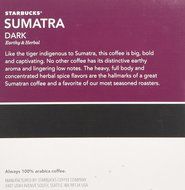 Keurig Starbucks Sumatra Dark Roast, 48 Count N5