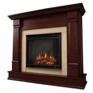 Real Flame Silverton Ventless Gel Fireplace in Dark Mahogany N2