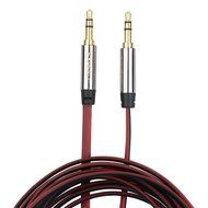 Flat Tangle Free Aux Cable (3 Pack) - 3.5 mm Auxiliary Audio Cable (3ft/6ft/10ft) - Gold Plated Connectors with... N5