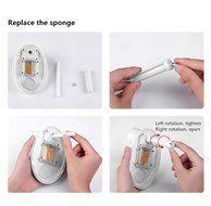 HOPESOOKY Fish Tank Nightlight Humidifier,460ML Air Purifier Mist Portable USB Aroma Steam Diffuser (White) N5