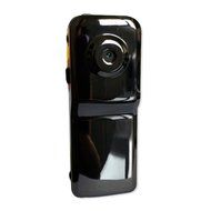 Glossy black mini camera voice detection