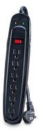 V7 SA0706B-8N6 Home/Office Surge Protector (7 Outlets, EMI-/RFI-Filter, Low profile wall plug, keyhole mounting...