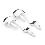 Slaxry Car Humidifier Diffuser Aromatherapy Air Purifier Freshener with Dual USB Charger Port (Purple) N8
