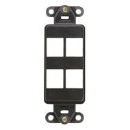 LEVITON 41643-T 3-Port QuickPort Decora Platform, Light Almond N3