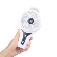 Handheld Misting Fan Portable Mini Battery Fan Personal Rechargeable Mist Humidifier for Beauty, Home 3 Speeds... N2