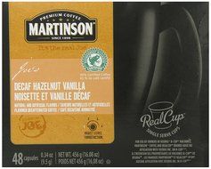 Martinson Coffee, Hazelnut Vanilla Decaf, 24 Single Serve RealCups N74