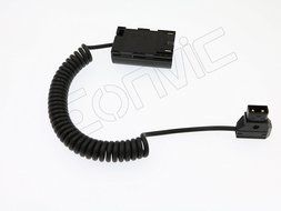 Eonvic D-Tap to Canon LP-E6 Dummy Battery Adaptor Power Coiled Cable N3