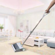 Cordless Upright Carpet Vacuum Cleaner Portable Bagless Vac with Extendable Stick - White N8