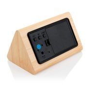 GEARONIC TM Modern Triangle Wood LED Wooden Alarm Digital Desk Clock Thermometer Classical Timer Calendar Updated... N5