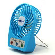 Innobay&reg; Mini Handy Portable Rechargeable Fan Operated by Built-in Lithium Battery, 7 blades, 4 Speeds of Air...