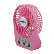 Innobay&reg; Mini Handy Portable Rechargeable Fan Operated by Built-in Lithium Battery, 7 blades, 4 Speeds of Air... N3