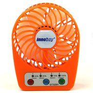Innobay&reg; Mini Handy Portable Rechargeable Fan Operated by Built-in Lithium Battery, 7 blades, 4 Speeds of Air... N6