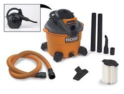 RIDGID Wet Dry Vacuums VAC1200 Heavy Duty Wet Dry Vacuum Cleaner and Blower Vac, 12-Gallon, 5.0 Peak Horsepower...