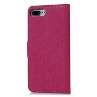 iPhone 7 Plus Case (5.5 inch) - Flip Wallet Stand Case Embossed Flowers PU Leather Shock-Absorption Soft TPU Inner... N30