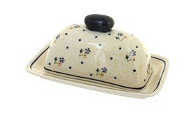 Polish Pottery Country Meadow Butter Dish N2