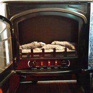 1500W Vintage Fireplace Free Standing Stove N5