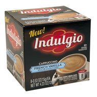 Indulgio French Vanilla Cappuccino Single Serve K-cup, 42 Count (Compatible with 2.0 Keurig Brewers) N131