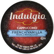 Indulgio French Vanilla Cappuccino Single Serve K-cup, 42 Count (Compatible with 2.0 Keurig Brewers) N132