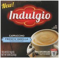 Indulgio French Vanilla Cappuccino Single Serve K-cup, 42 Count (Compatible with 2.0 Keurig Brewers) N133