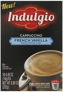 Indulgio French Vanilla Cappuccino Single Serve K-cup, 42 Count (Compatible with 2.0 Keurig Brewers) N134