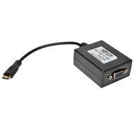 Tripp Lite 6-in HDMI to VGA with Audio Converter Adapter for Chromebook Laptop Desktop PC, 1920x1200/1080P, 6"... N2