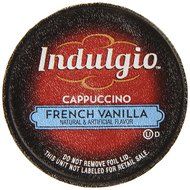 Indulgio French Vanilla Cappuccino Single Serve K-cup, 42 Count (Compatible with 2.0 Keurig Brewers) N141