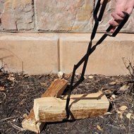 EZ Outdoors Log Grabber - Great Addition to Your Fireplace Tools Set - High Quality Wood Fired Oven Tool Made... N2