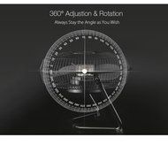 MATCC 10 Inch Large Air Circulator Cooling Desktop Fan With 360 Degree Rotatable USB Rechargeable? 18650 Battery... N2