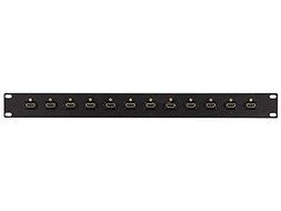 Monoprice 108061 19 inches 12-Port HDMI Interface Patch Panel