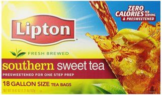 Lipton Southern Sweet Tea, Gallon-Size Tea Bags, 18-Count