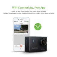 Action Camera, Pictek Wifi Waterproof Sports Action Camera, 2.0inch 12MP 1080P HD Video Camera with 170 Wide Angle...