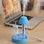 FEI&amp;S Mini night light aromatherapy humidifier green buds nebulizer creative Desktop to switch warm light , night...