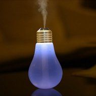 Taotuo 400ml Bulb Shape Colorful LED Night Lights USB Mini Desktop Aroma Humidifier Air Purifier Atomizer for... N15