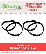 4 Dyson DC17 Long Life Durable Belt Set 4 Pack Designed To Fit Dyson DC17 Upright Vacuums; Compare To Dyson Vacuum...
