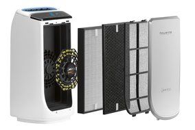 PU4020 Rowenta Intense Pure Air Purifier, HEPA Filter, 400-Square Feet, White (Complete Set) w/ Bonus: Premium... N4