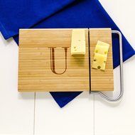 Cathy&#039;s Concepts Personalized Bamboo Cheese Slicer, Letter A N3