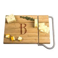 Cathy&#039;s Concepts Personalized Bamboo Cheese Slicer, Letter A N6