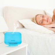 HEESAGA Aromatheraphy Essential Oil Diffuser, 500ml Ultrasonic Air Humidifier with 4 Timer Settings 7 LED Color... N5