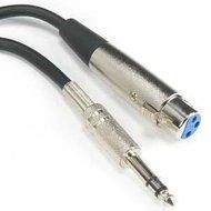 InstallerParts 15 ft XLR 3P Female to 1/4" Stereo Microphone Cable -- Professional Series -- Stage, DJ, Pro, Studio...