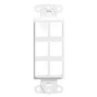 LEVITON 41643-T 3-Port QuickPort Decora Platform, Light Almond N4