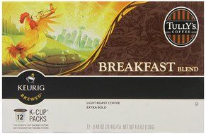 Tully's Coffee French Roast, Keurig K-Cups, 72 Count N26